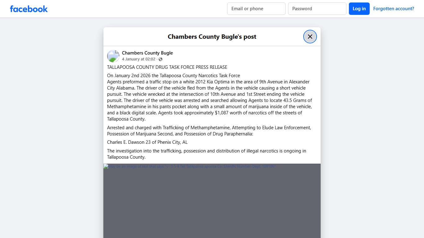 TALLAPOOSA COUNTY DRUG TASK FORCE... - Chambers County Bugle Facebook